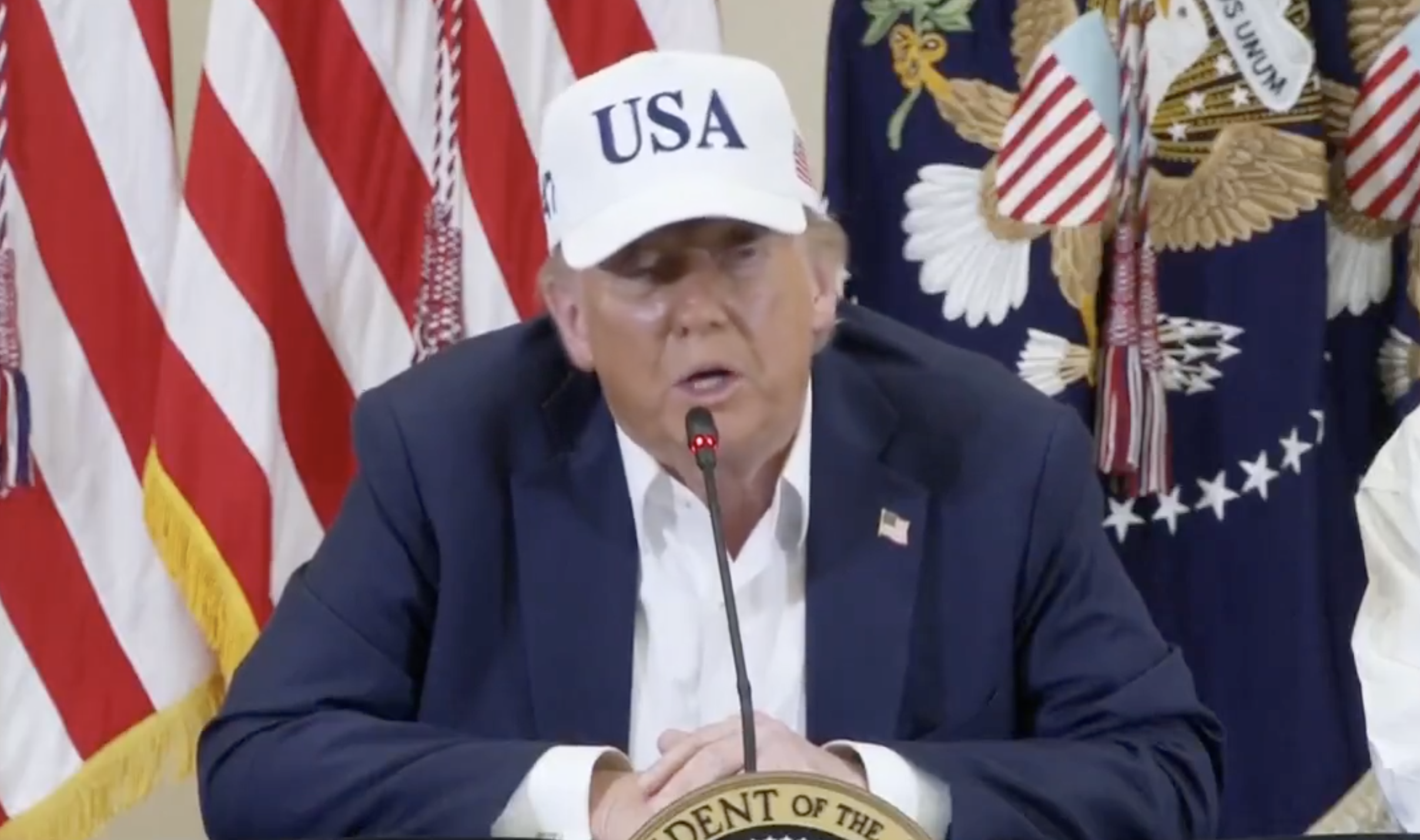 Trump Brands Reporter ‘An Evil Person’ After She Asks Question About Texas Floods